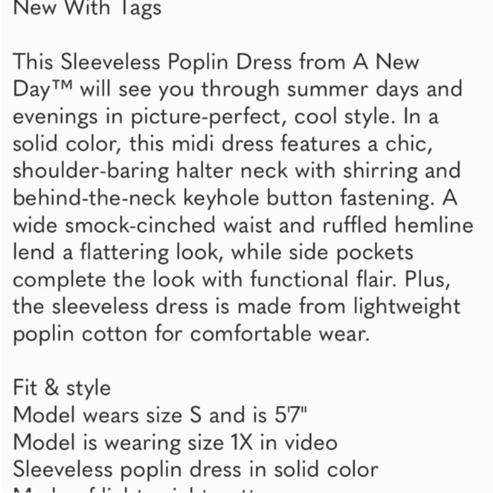 a new day Halter Midi Smocked Tiered Waist Dress in Mustard Yellow NWT L - Picture 6 of 9